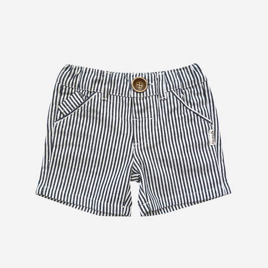 Boys Dress Shorts  Navy Pinstripe