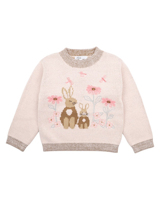 Olive Knitted Bunny Jumper