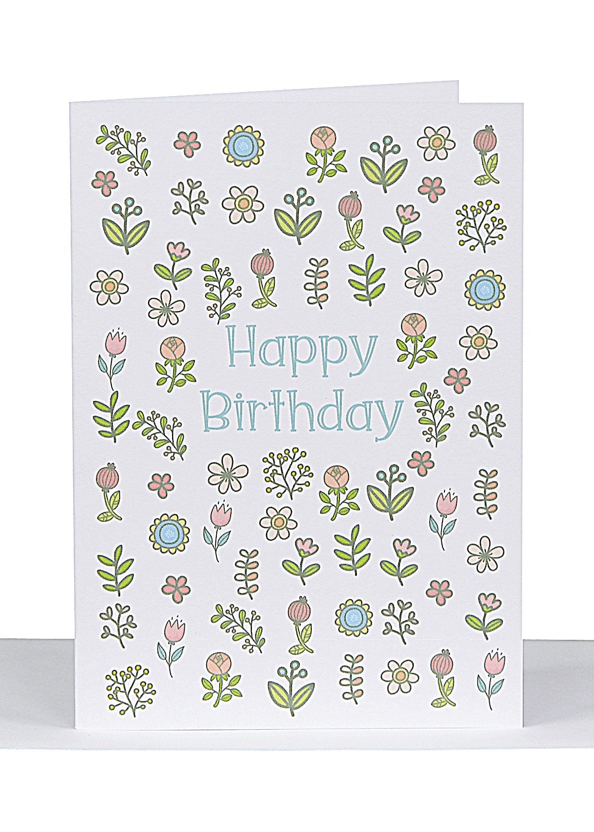 Happy Birthday Flowers Lge Card