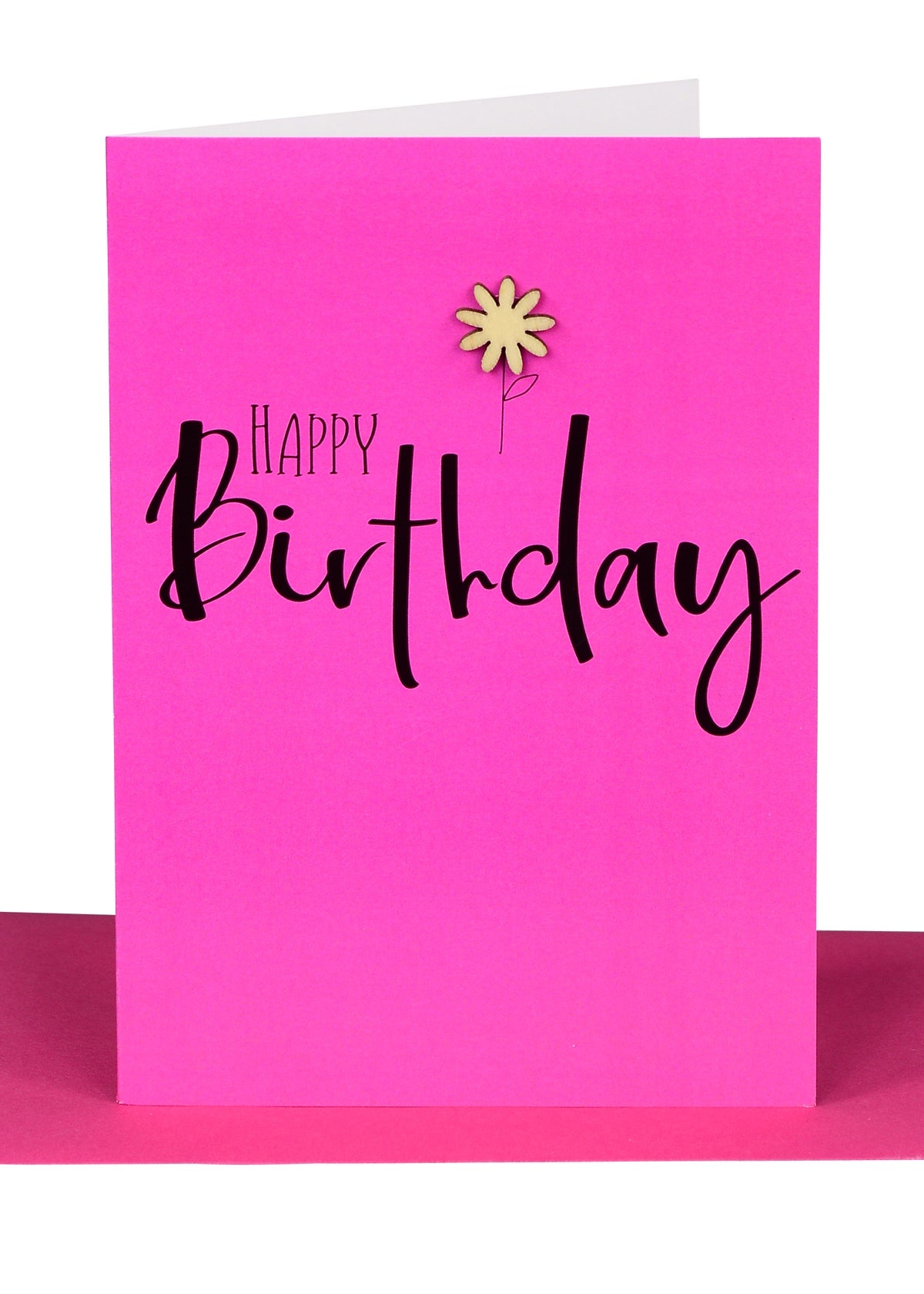 Happy Birthday Hot Pink Lge Card