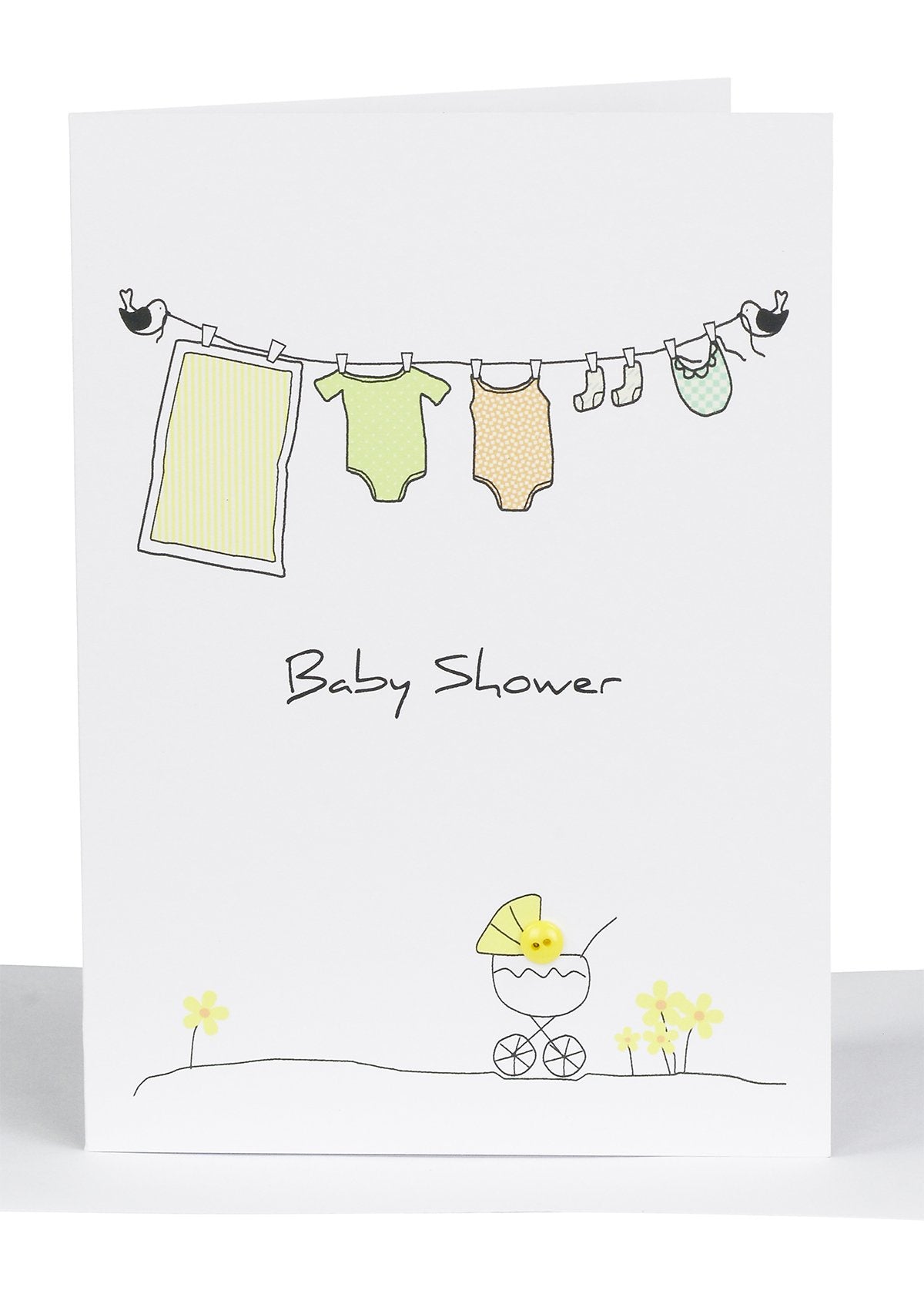 Baby Shower Clothesline Lrg Card