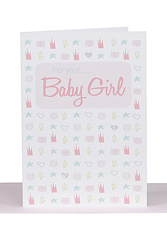 For Your Baby Girl Lge Card