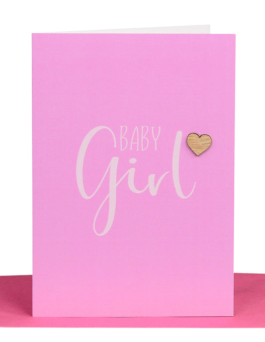 Baby Girl Lge Card Pink