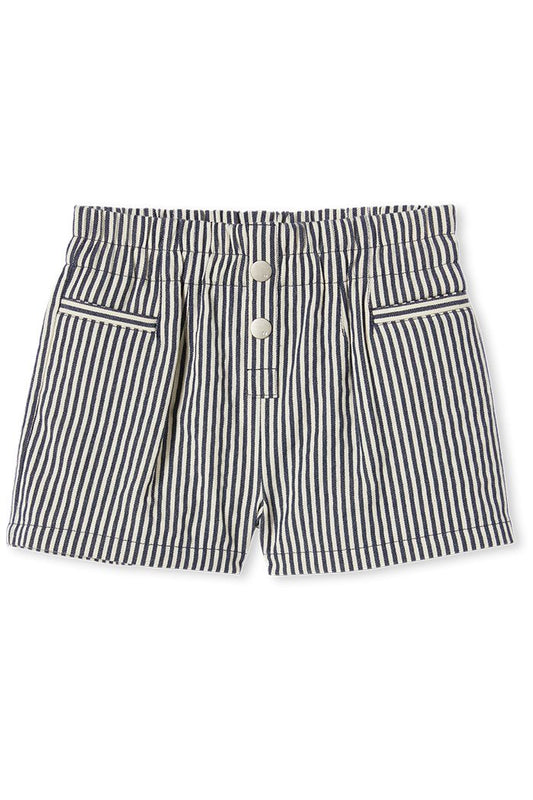 Girls Stripe Short Blue/Natural