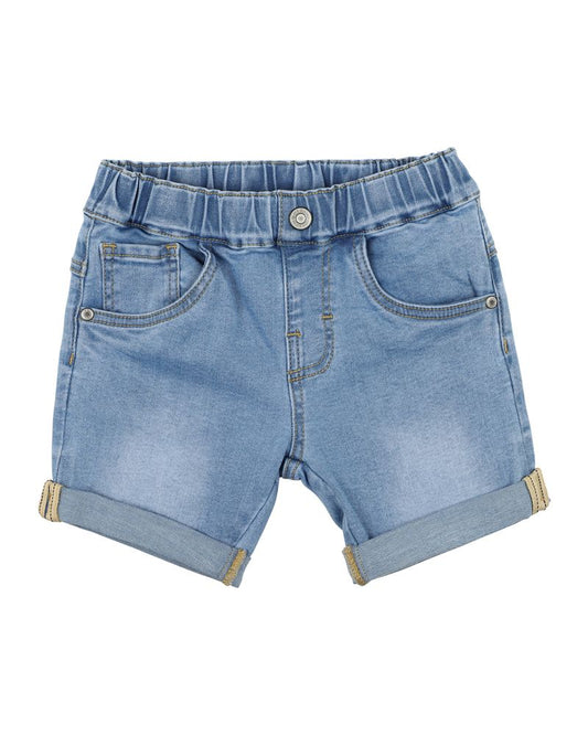 Racer Denim Shorts