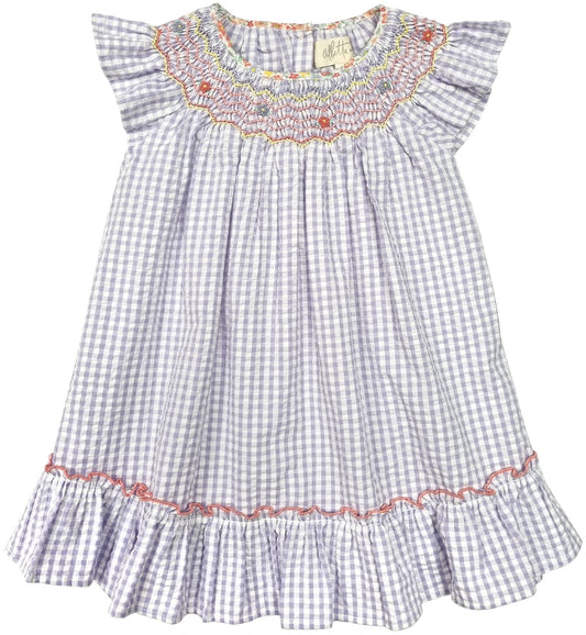 Daisy Embroidered Hand Smocked Dress
