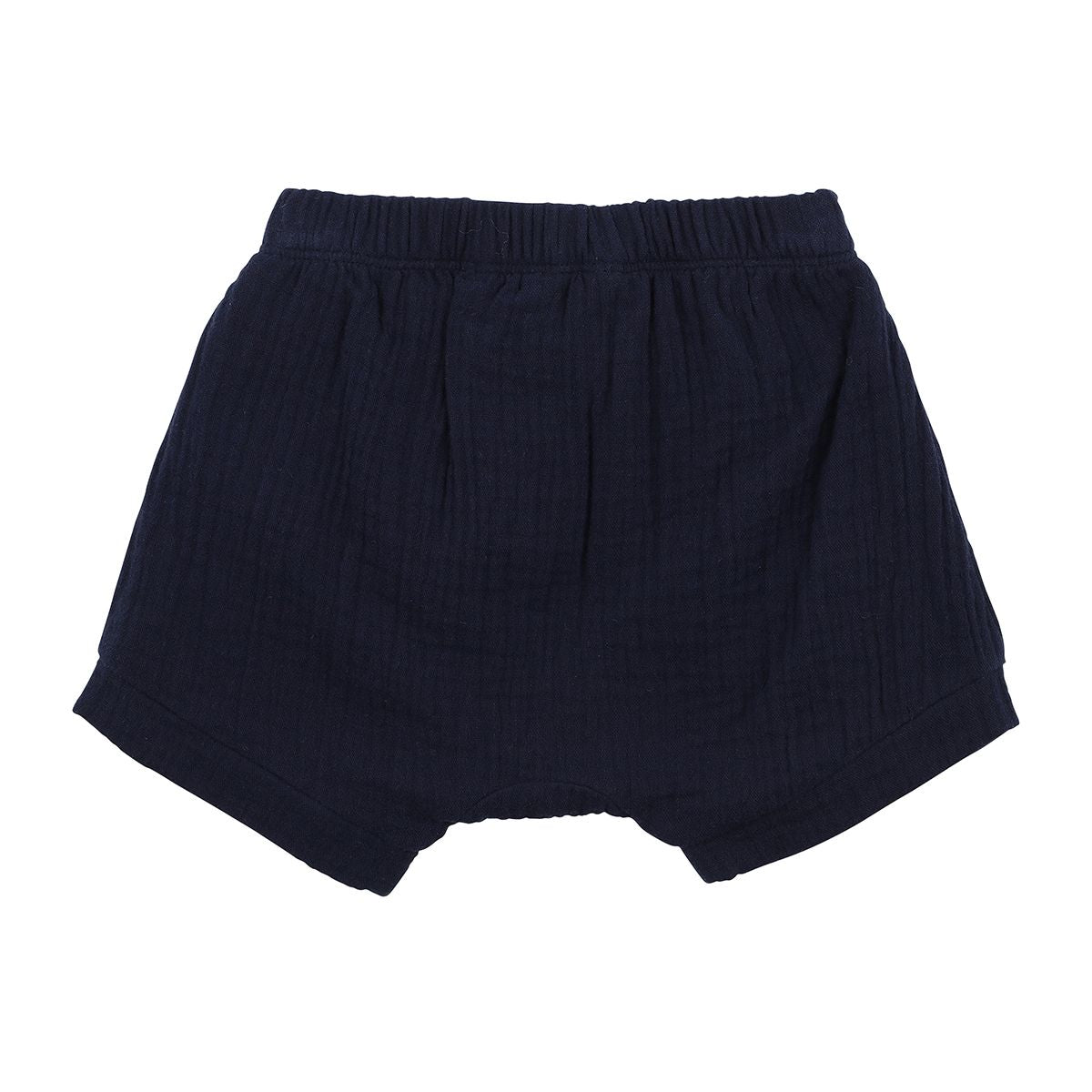 Navy Crinkle Short