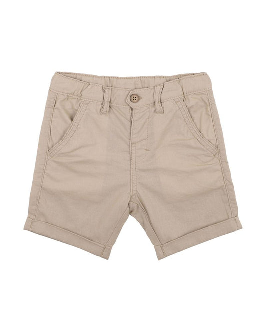 Stone Linen Blend Short