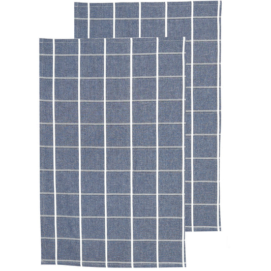Greenland Tea Towel Set 2 Blue