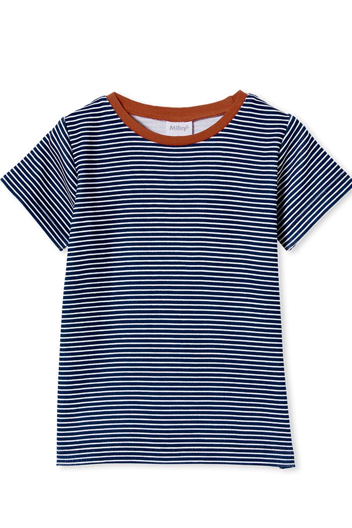 Navy Mini Stripe Tee