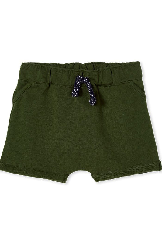 Hunter Green Fleece Baby Short