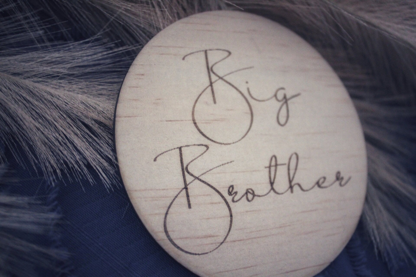 Big Brother/Big Sister Wooden Disc - Double Sided