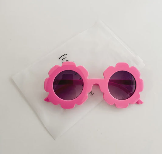 Pink Flower Sunglasses