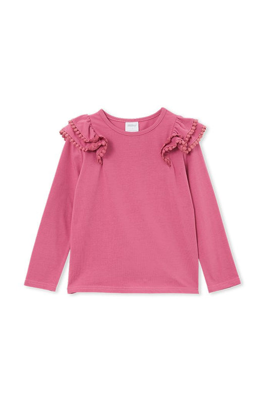 Mulberry Frill Detail Tee