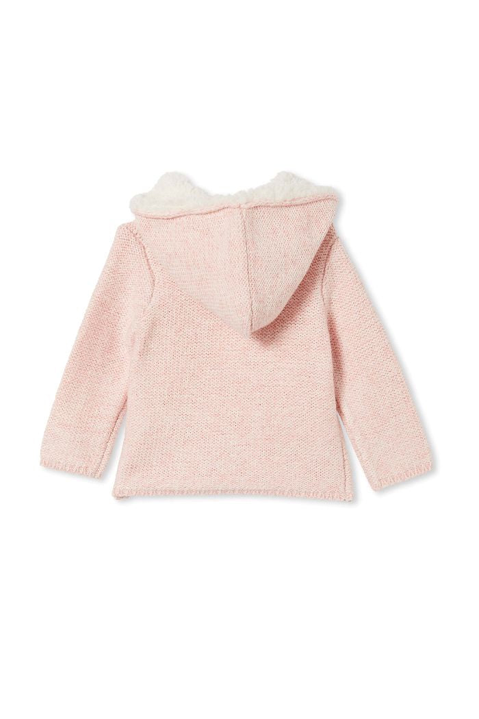 Pink Fleck Knit Jacket