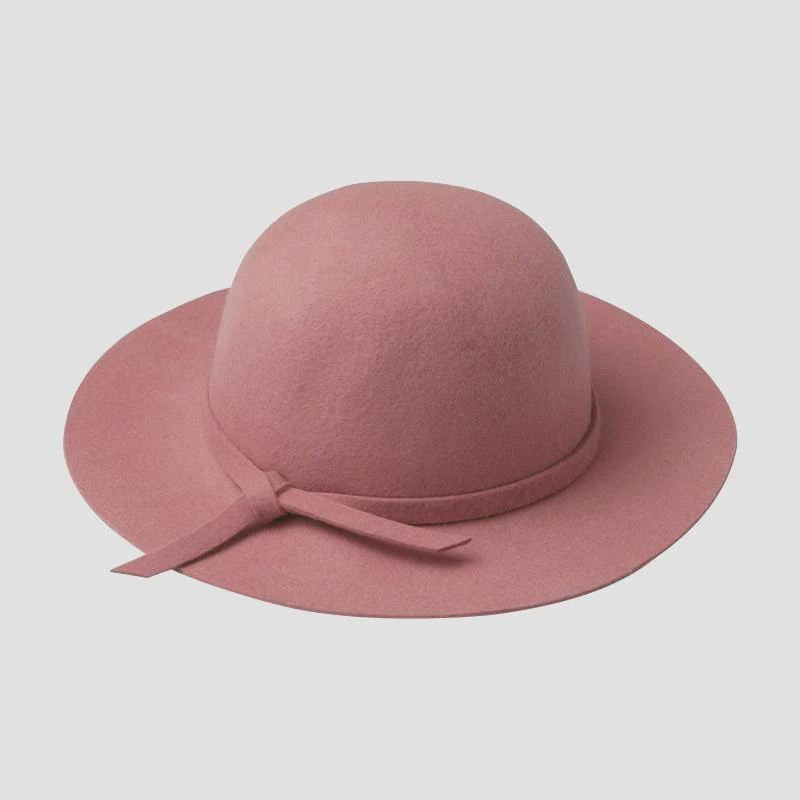 Girls Wool Felt Hat Pink