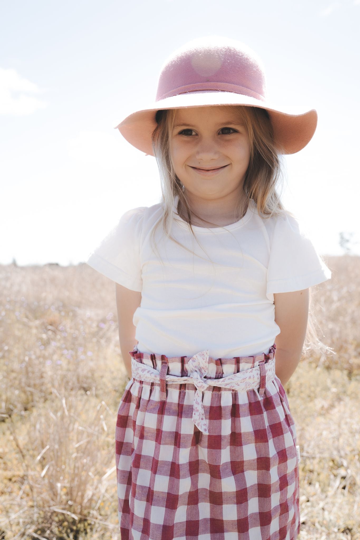 Girls Frill Sleeve Top White.