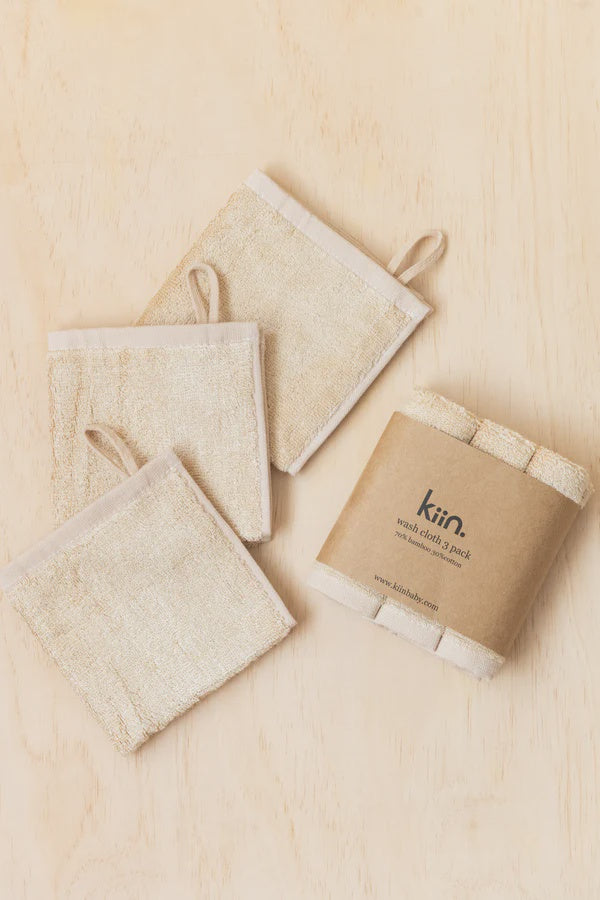 Wash Cloths 3pk Oat