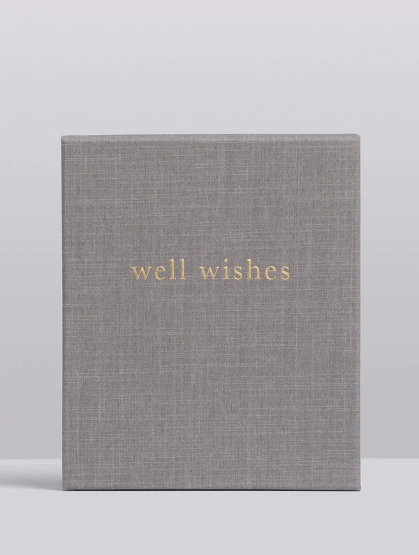 Well Wishes Guest Book Grey