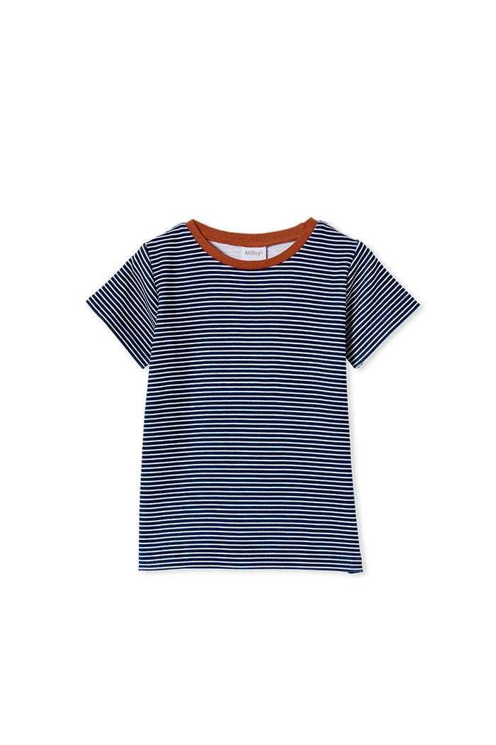 Navy Mini Stripe Tee