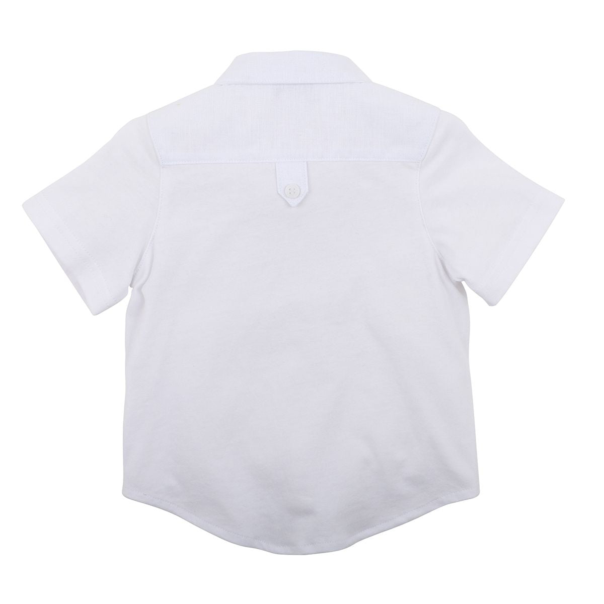 Edward Knit Linen Shirt White